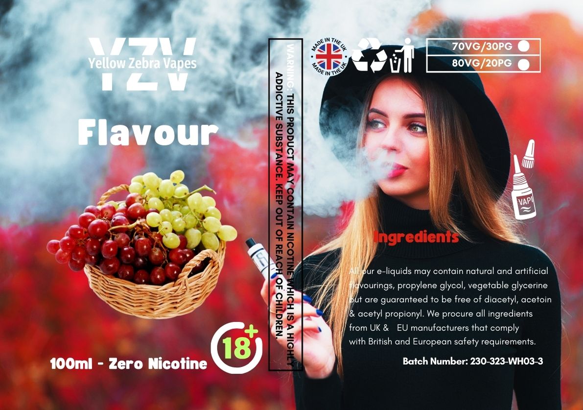 100ml Grape Flavoured e-liquid