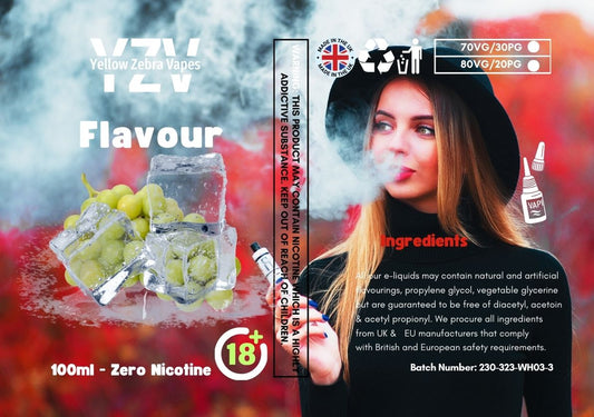 100ml Grapeberry Ice Flavoured e-liquid