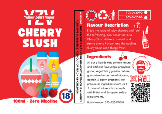 100ml Cherry Slush Flavoured e-liquid