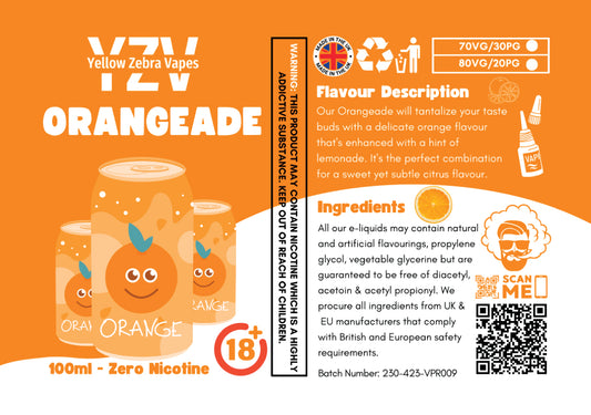 100ml Orangeade Flavoured e-liquid