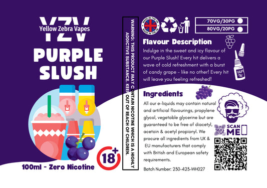 100ml Purple Slush Flavoured e-liquid